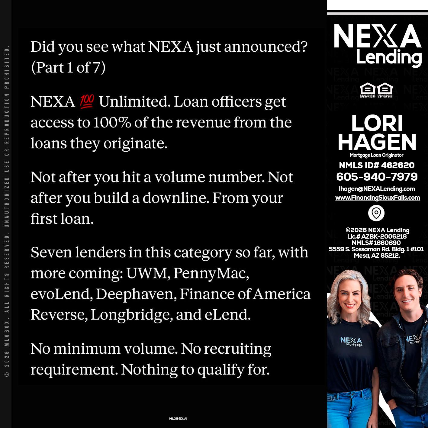 DID YOU KNOW - Lori Hagen & Tony Bartholomaus -Mortgage Brokers