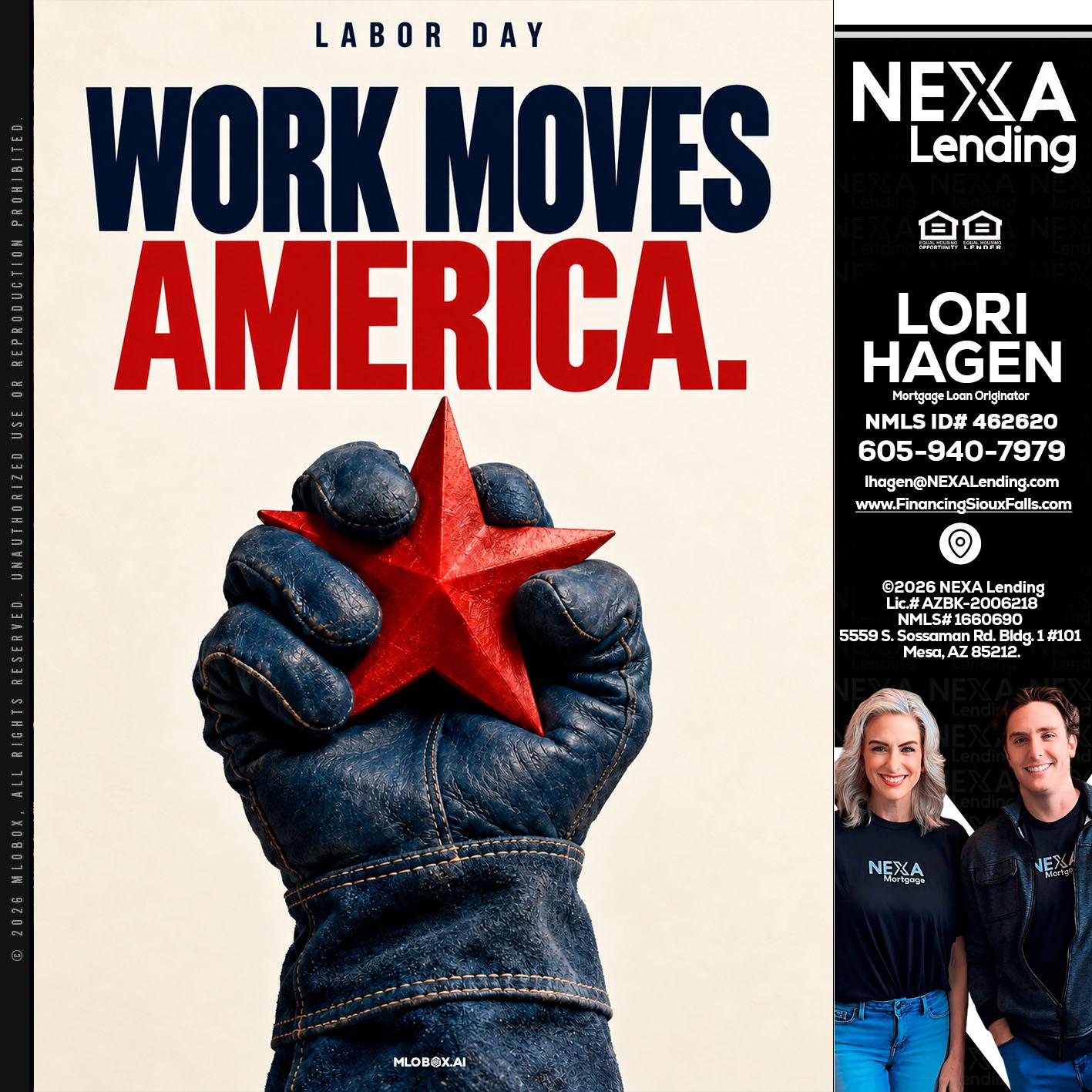 WORKS MOVES AMERICA - Lori Hagen & Tony Bartholomaus -Mortgage Brokers