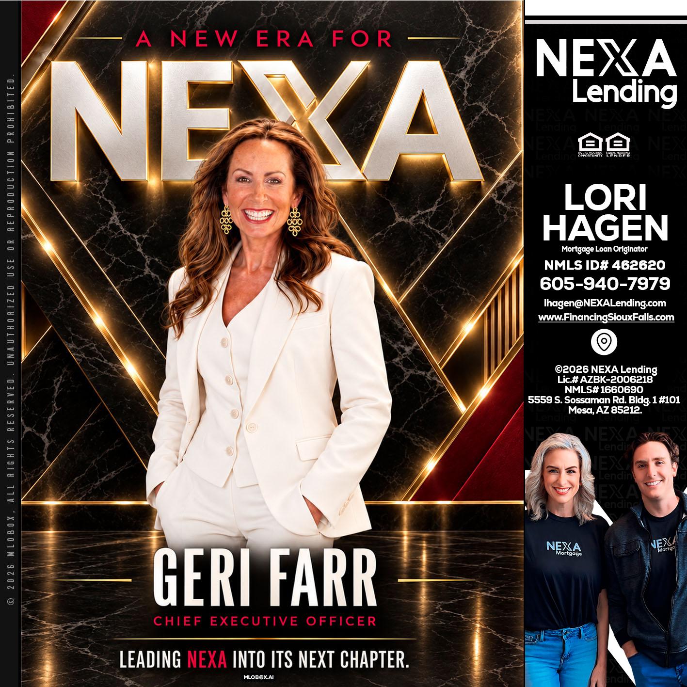 GERI FARR - Lori Hagen & Tony Bartholomaus -Mortgage Brokers