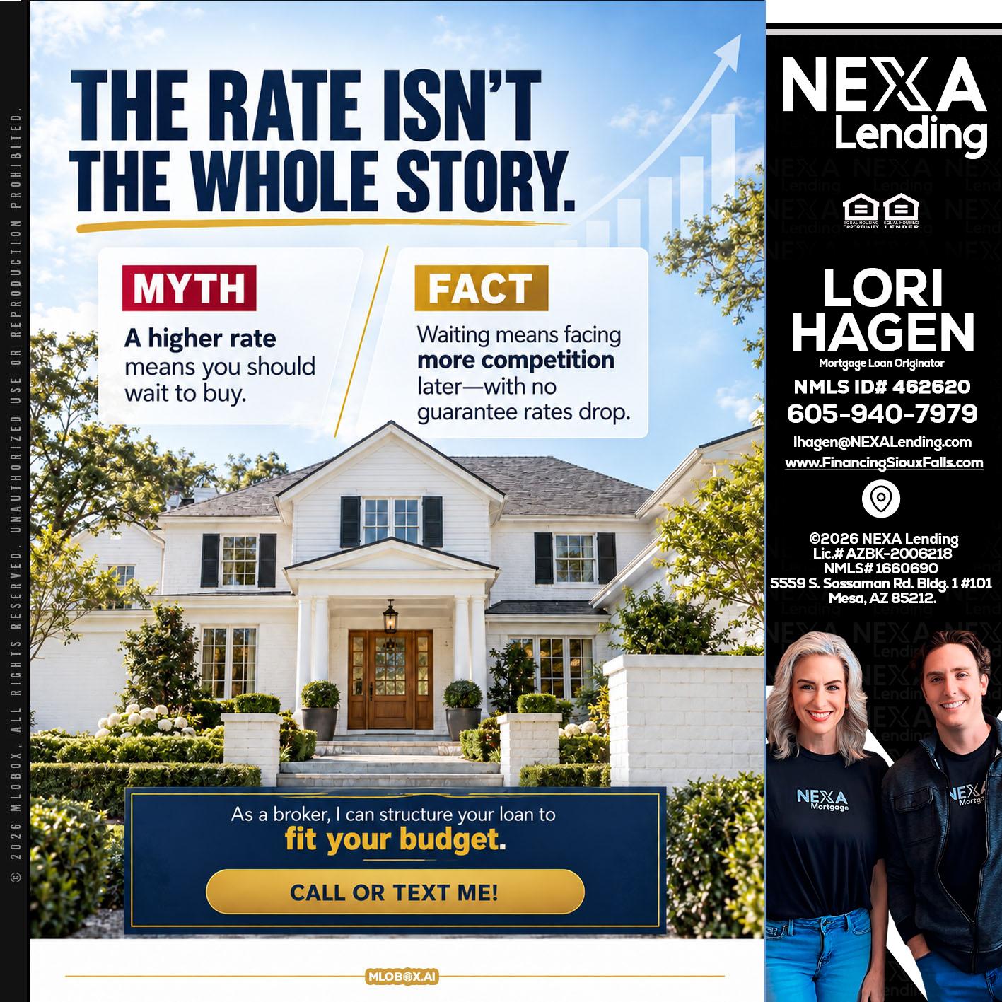 THE RATE ISNT - Lori Hagen & Tony Bartholomaus -Mortgage Brokers