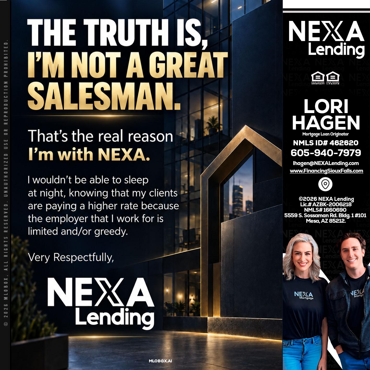 THE TRUTH IS - Lori Hagen & Tony Bartholomaus -Mortgage Brokers