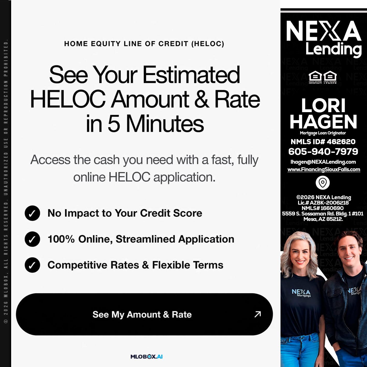 HELOC - Lori Hagen & Tony Bartholomaus -Mortgage Brokers
