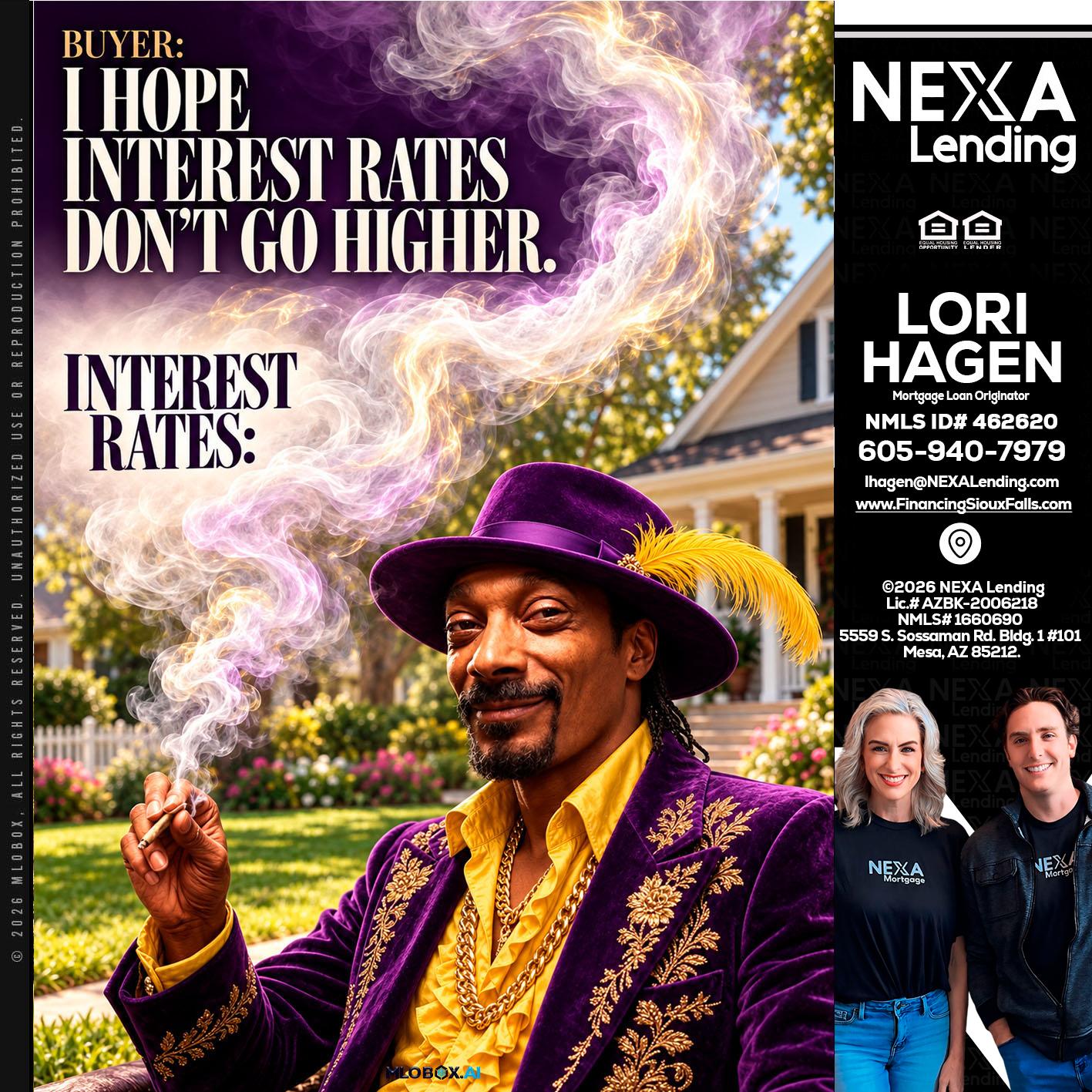 I HOPE RATES - Lori Hagen & Tony Bartholomaus -Mortgage Brokers