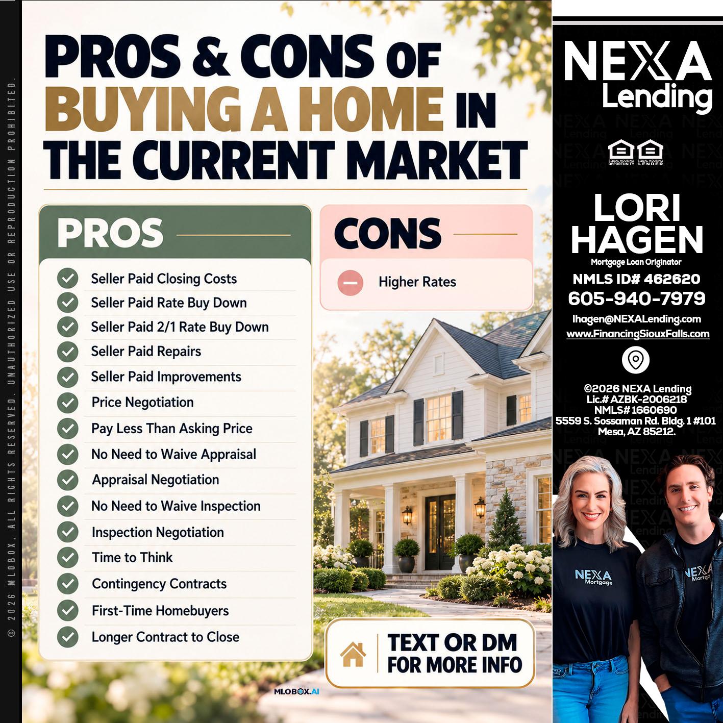 pros and cons - Lori Hagen & Tony Bartholomaus -Mortgage Brokers