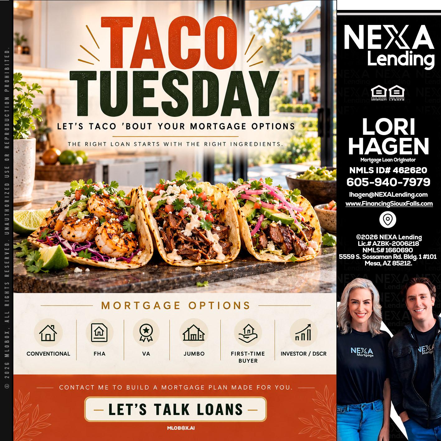 taco Tuesday - Lori Hagen & Tony Bartholomaus -Mortgage Brokers