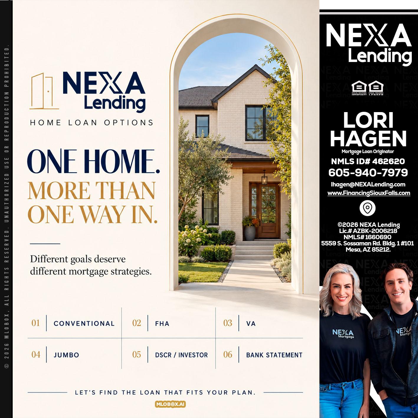 ONE HOME - Lori Hagen & Tony Bartholomaus -Mortgage Brokers