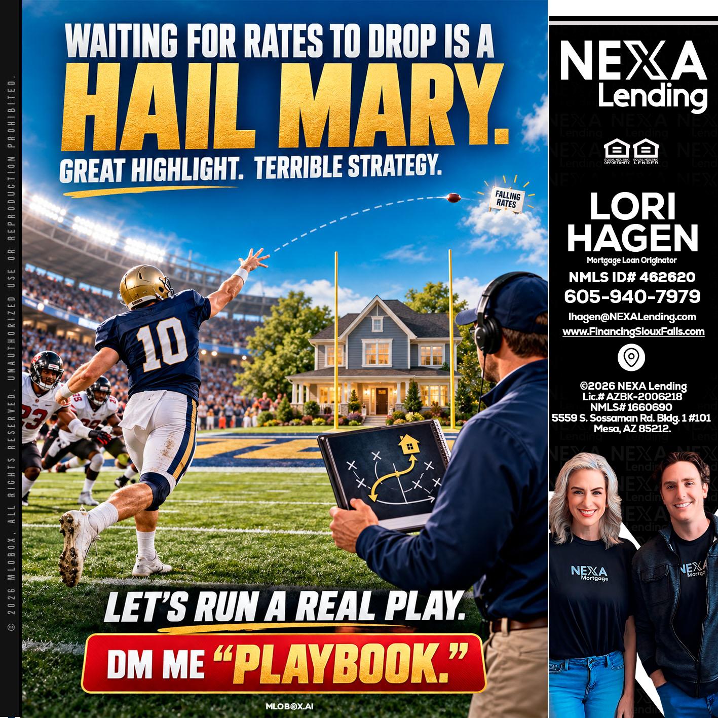 HAIL MARY - Lori Hagen & Tony Bartholomaus -Mortgage Brokers