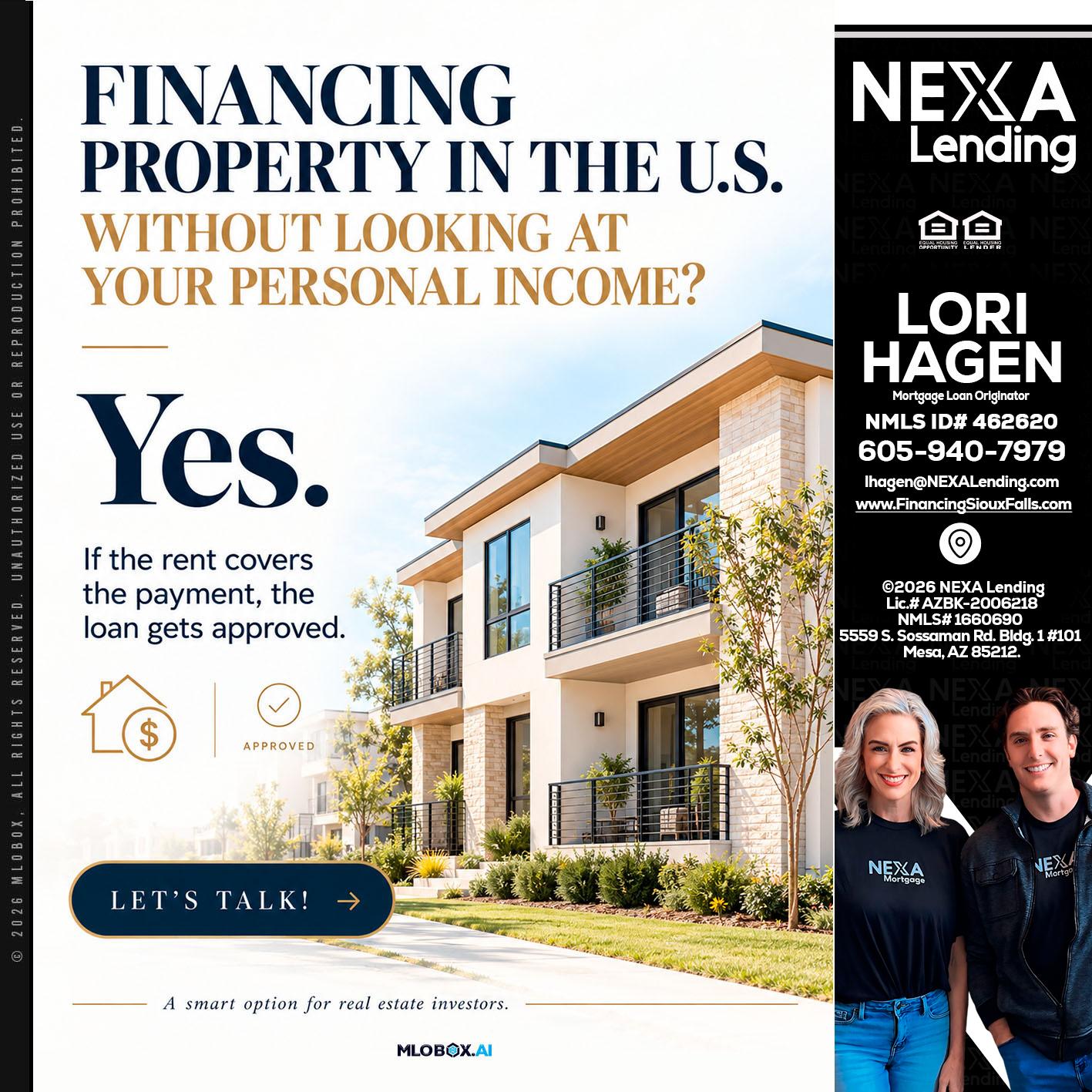 FINANCING - Lori Hagen & Tony Bartholomaus -Mortgage Brokers
