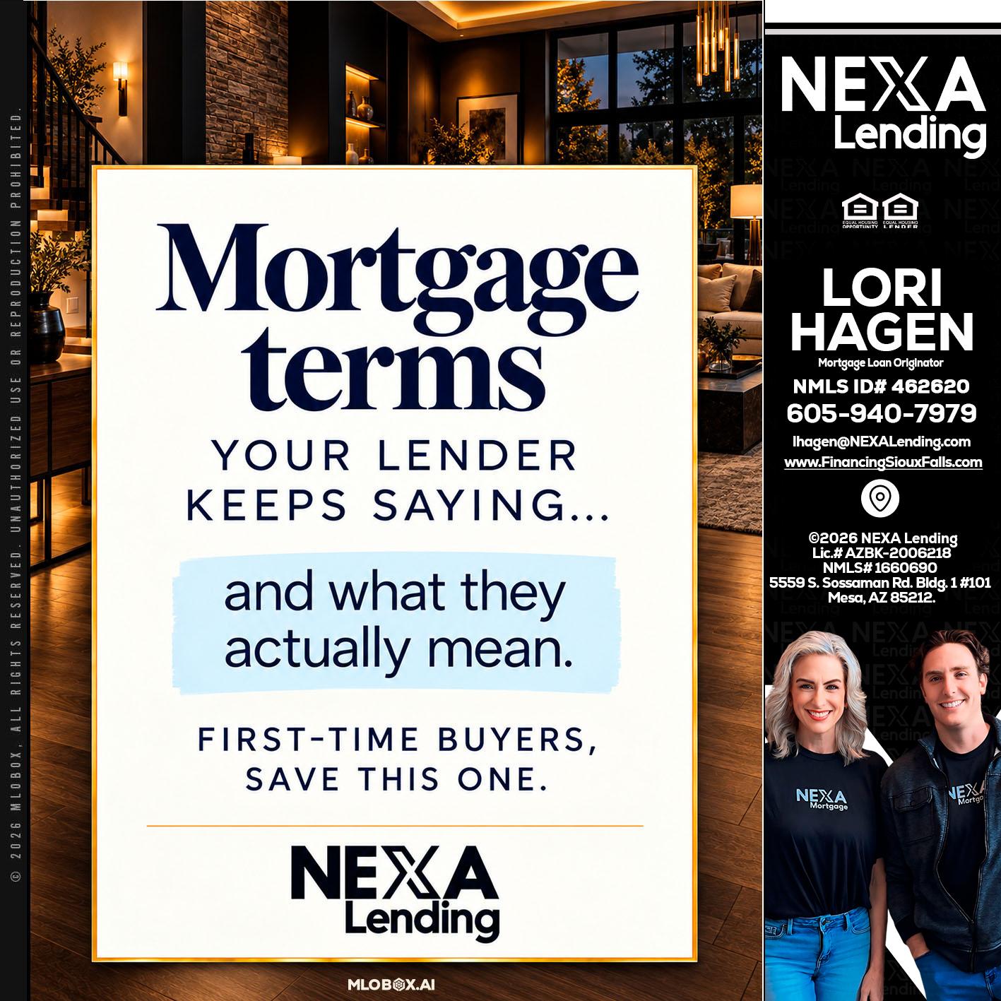 mortgage terms - Lori Hagen & Tony Bartholomaus -Mortgage Brokers