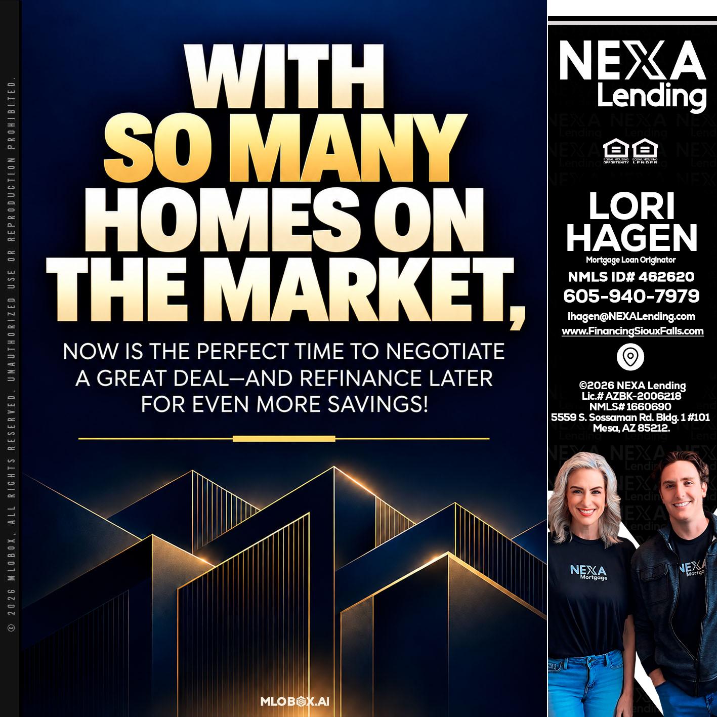 WITH SO MANY - Lori Hagen & Tony Bartholomaus -Mortgage Brokers