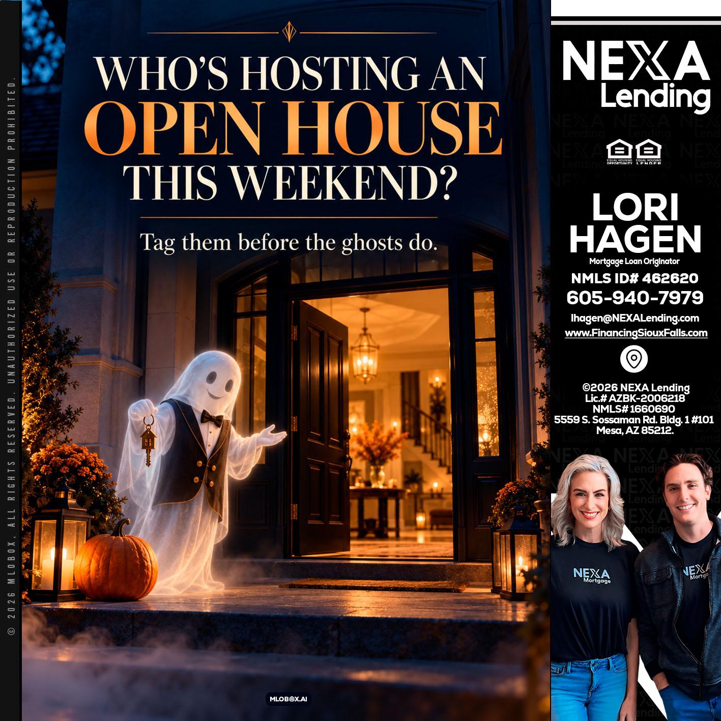 WHO IS HOSTING? - Lori Hagen & Tony Bartholomaus -Mortgage Brokers