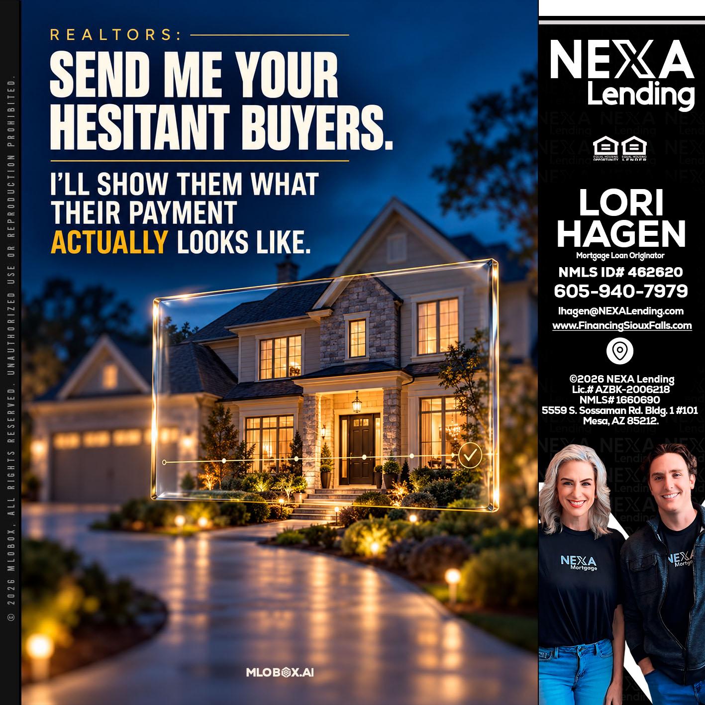 REALTOR - Lori Hagen & Tony Bartholomaus -Mortgage Brokers