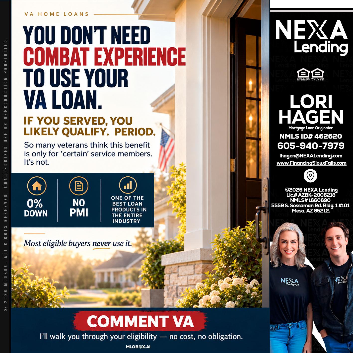 YOU DONT NEED - Lori Hagen & Tony Bartholomaus -Mortgage Brokers