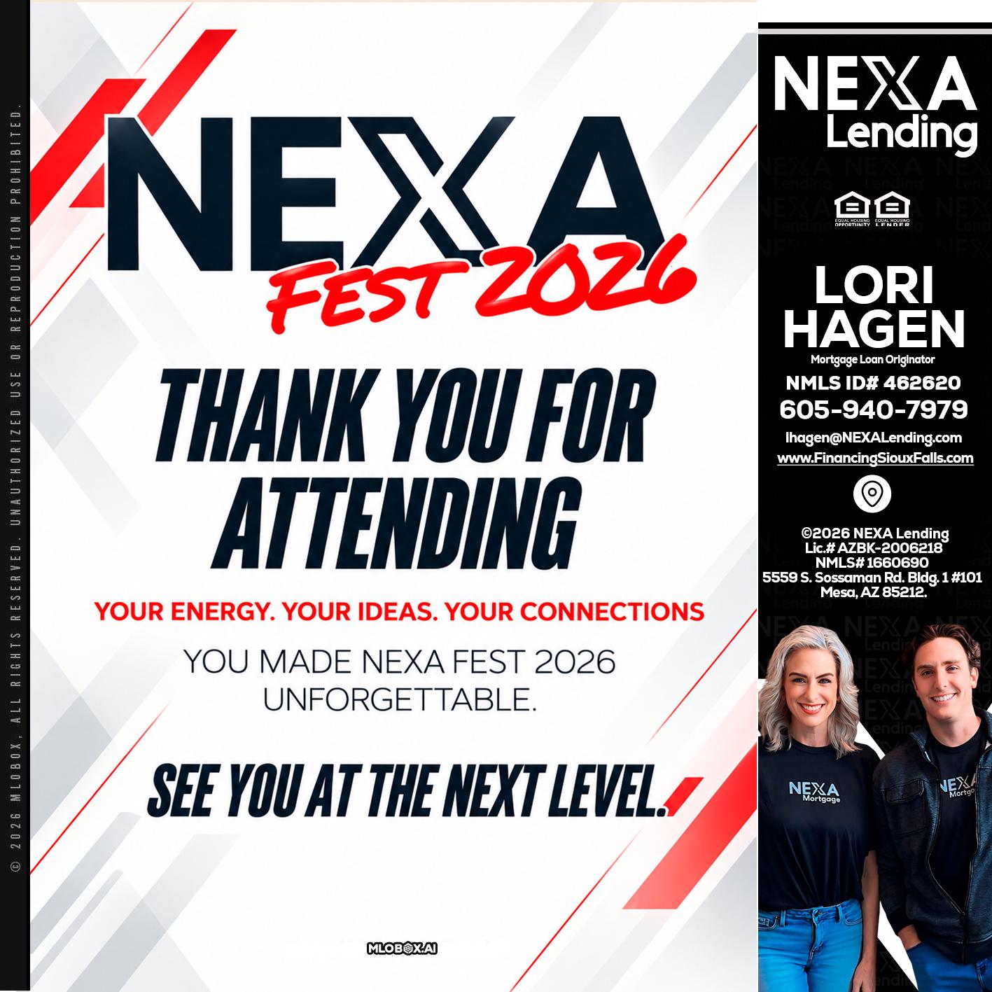 NEXA FEST 2026 - Lori Hagen & Tony Bartholomaus -Mortgage Brokers